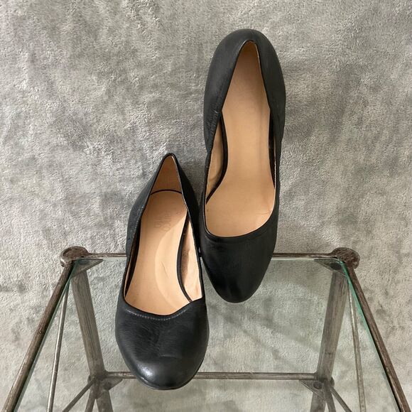 Franco Sarto Career, Office Pumps Women Size 10M Leather Black Block heels. - Picture 1 of 11
